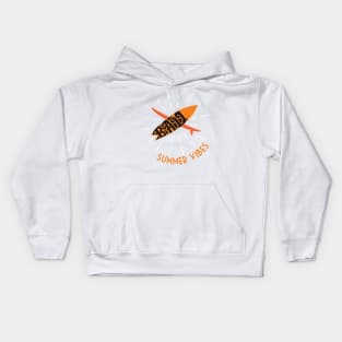 Summer Full Of Surfing Kids Hoodie